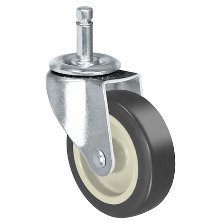 Durastar Caster ; 3x7/8" Swvl Fork, Side Lock Brake; 3x7/8" Thermoplastic Rubbe 01SL378TPR80Y-71-NGR